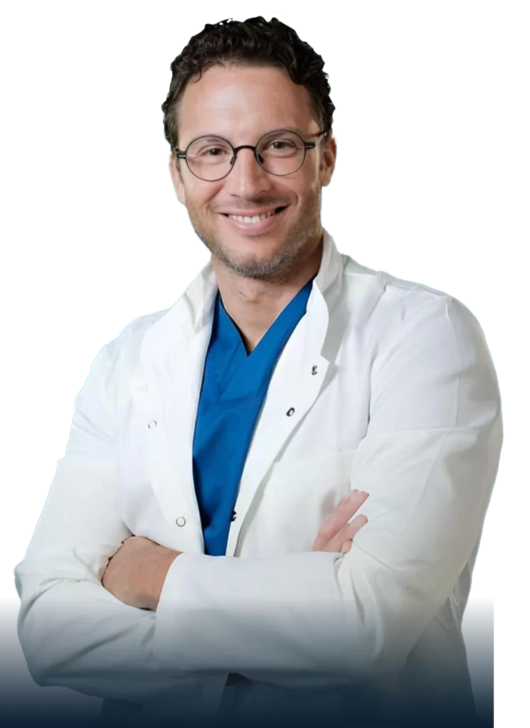 dr. Stipica Balić, portret u liječničkoj odjeći